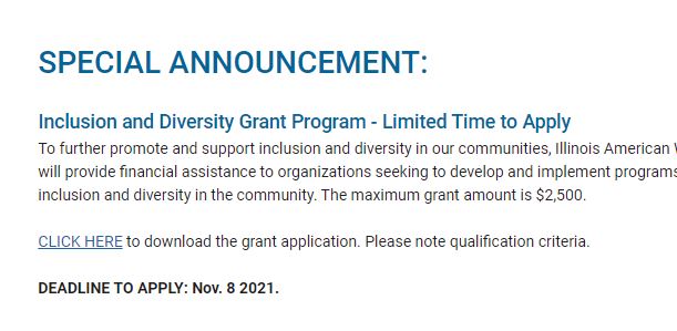 diversity grant program united states