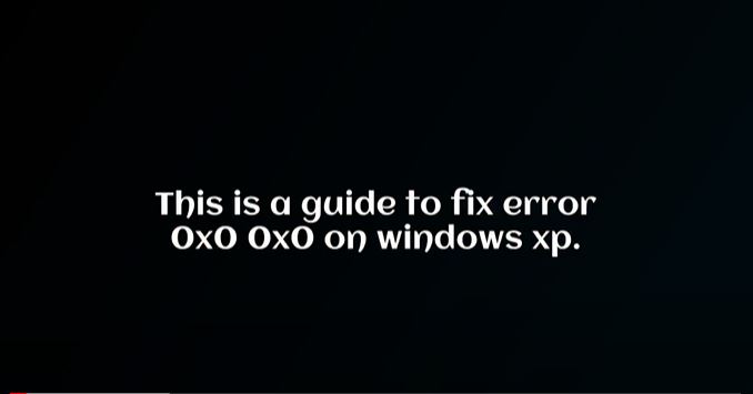 fix error 0x0 0x0 on windows