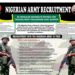 nigerian army recruitment 2025