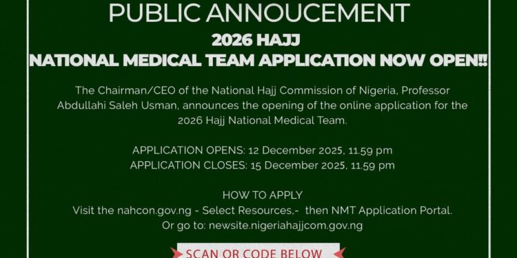 2026 Hajj Medical Team Volunteer Recruitment